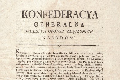 Wydarzenie, które do dziś jest symbolem narodowej zdrady. 27 kwietnia 1792 roku zawiązano konfederację targowicką